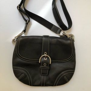 Coach leather crossbody bag